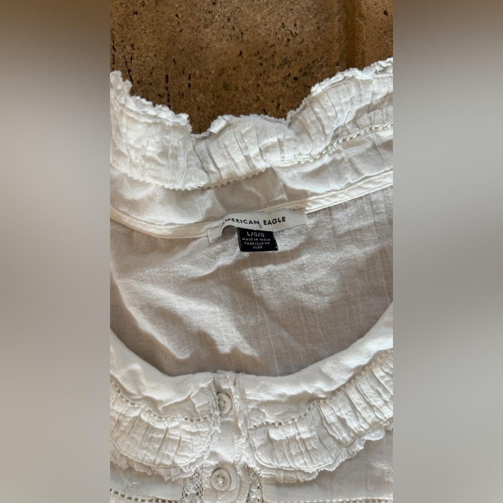 American Eagle High Rise Baggy Wide Leg Jean and Top Bundle - Picture 11 of 11